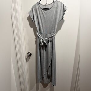 Gray Women's Dress. 95% cotton, 5% polyester.